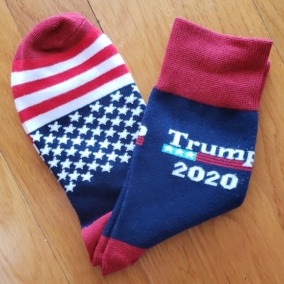 TRUMP Accessories - NEW TRUMP 2020 Red White Blue Crew Socks #MAGA2020